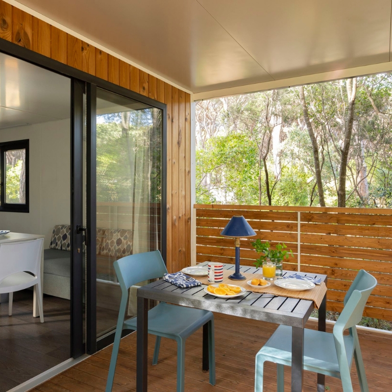 Private covered veranda