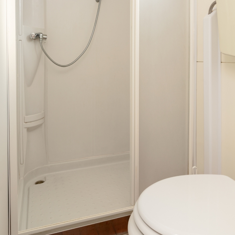 Two bathrooms with shower